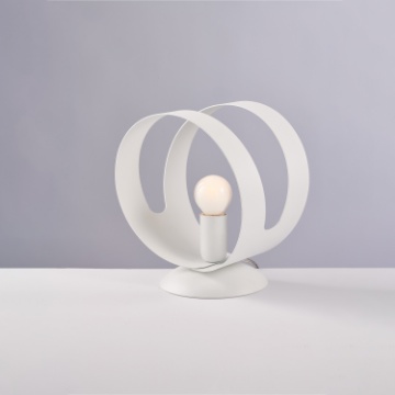 Immagine di Abat-jour Moderna Sfera Metallo Bianco Peter D.19 cm Be Light