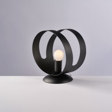Immagine di Lumetto Moderno Nero Sfera Metallo Peter Be Light