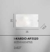 Immagine di Applique Vetro Curvo Bianco Decoro Onde 2xE27 Kardio Fan Europe