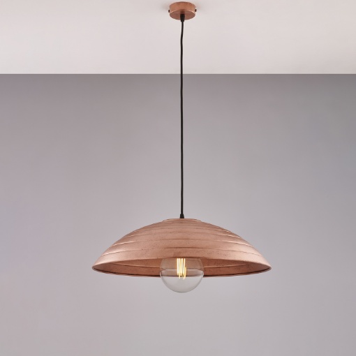 Immagine di Lampada Cupola Rame Illuminazione Tavolo Sender 1xE27 Be Light
