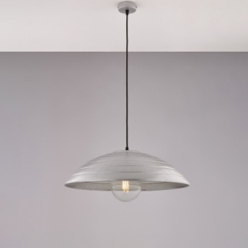Immagine di Sospensione Cupola Argento Antico Per Cucina Sender D.50 cm Be Light