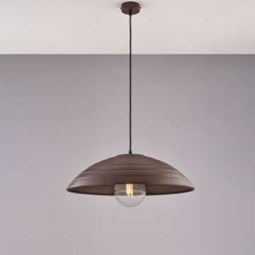 Immagine di Sospensione A Cupola Ruggine Per Cucina Rustica Sender 1xE27 Be Light