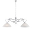 Immagine di Bilanciere Classico 2 Luci Ferro Bianco Shabby e Argento Esse Be Light