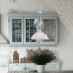 Immagine di Lampada a Sospensione Ferro Battuto Bianco Argento Esse 1xE27 Be Light