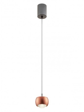 Immagine di Sospensione Da Penisola Pendente Color Caffe Luce Sopra e Sotto Led 12w 3000k Aves Smarter