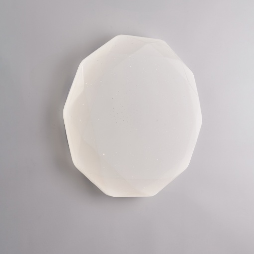 Immagine di Plafoniera Bianca Effetto Stelle Led 48w CCT Sendy Ø40 cm Be Light