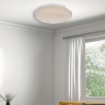 Immagine di Plafoniera Bianca Effetto Stelle Led 48w CCT Sendy Ø40 cm Be Light