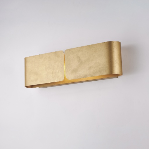 Immagine di Applique Fascia Metallo Oro Doppia Emissione Hug Be Light