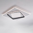 Immagine di Plafoniera Design Quadrati Sovrapposti 3D Bianco e Nero Led CCT Lulu' Be Light