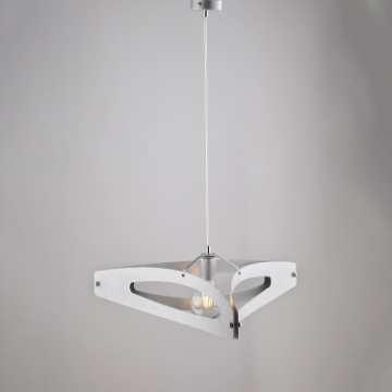 Immagine di Sospensione Triangolo Argento Antico Onyx 1xE27 Be Light