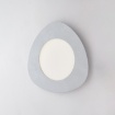 Immagine di Plafoniera Design Ovale Argento Led 24w 4000k Clara Be Light