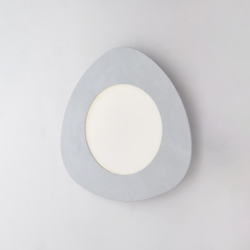 Immagine di Plafoniera Design Ovale Argento Led 24w 4000k Clara Be Light