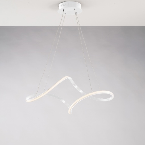 Immagine di Lampadario Bianco Intrecciato Led 44w 4000k Dana Be Light