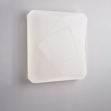 Immagine di Plafoniera Quadrata Sendy Bianco Effetto Stelle Led 100w CCT Be Light