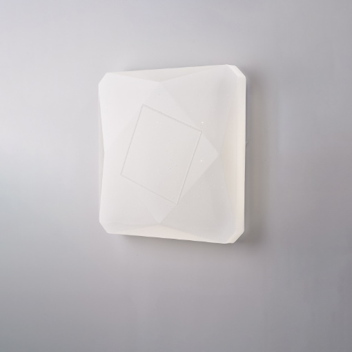 Immagine di Lampada Quadrata Bianca Effetto Stelle Led CCT 72w Sendy Be Light