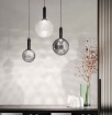 Immagine di Sospensione Led Sfera Pendente Vetro Balloton 13cm Per Comodini Golf Ondaluce