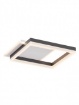 Immagine di Plafoniera Squadrata Nero Da Soffitto Parete Led 40w CCT Sami Smarter