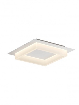 Immagine di Plafoniera Quadrata Bianca Led 28w CCT 3000k 6500k Perimetro Smarter