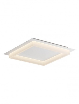 Immagine di Plafoniera Cornice Led Quadrata Bianca Con Funzione CCT 40w Perimetro Smarter
