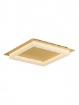 Immagine di Lampada Soffitto Quadrata Oro Con Diffusore Sporgente Led CCT 40w Perimetro Smarter