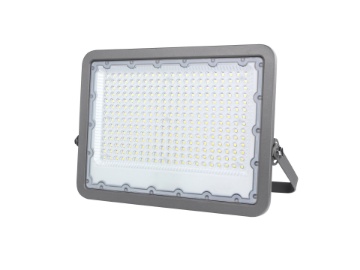 Immagine di Proiettore Per Esterno Faro Led 200w Grigio Silver IP65 Orientabile Athos Intec