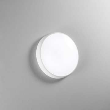 Immagine di Plafoniera Led Per Esterno Bianca Con Selettore Watt Kelvin e Sensore Always Intec