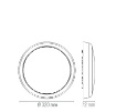 Immagine di Plafoniera Esterni Rotonda Bianca Led CCT 18w Con Sensore Hublot Intec