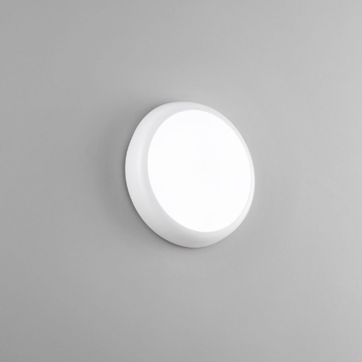 Immagine di Plafoniera Esterni Rotonda Bianca Led CCT 18w Con Sensore Hublot Intec