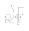 Immagine di Applique Led Curva Bianca 16w 3000k 4000k Nexus Smarter