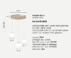 Immagine di Lampadario Rotondo Sfere Bianche Led 25w 3000k Con Vetri Colorati Santos Ondaluce