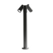 Immagine di Paletto Da Esterno Con Faretti GU10 Orientabili 70 cm Antracite Gea Led