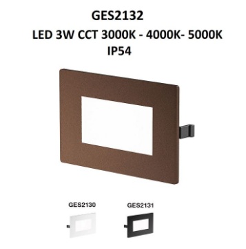 Immagine di Segnapassi Da Incasso Per Scatola 503 Led CCT IP54 Gea Led