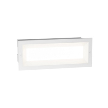 Immagine di Segnapassi Led Da Incasso Muratura Scalini Esterni IP65 Bianco GES1191 Gea Led