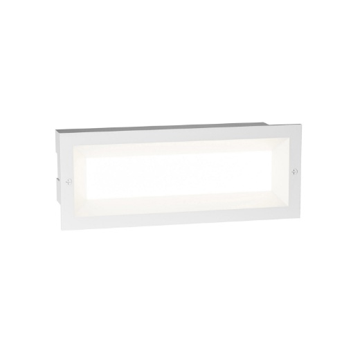 Immagine di Segnapassi Led Da Incasso Muratura Scalini Esterni IP65 Bianco GES1191 Gea Led