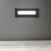Immagine di Segnapassi Incasso Parete Da Esterno IP65 Antracite Led 13w GES1191 Gea Led