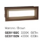 Immagine di Segnapasso Da Parete Incasso Marrone Corten Led 13w IP65 GES1192 Gea Led