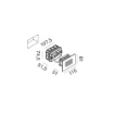 Immagine di Segnapassi Da Esterno IP66 Led CCT 4,5w Fascio Stretto 38° Incasso Per Cassetta 503 Gea Led