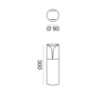 Immagine di Lampioncino Basso Da Giardino 30cm IP44 Stele Gea Led