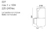 Immagine di Applique Da Esterno IP44 Luce Diffusa Stele Gea Led