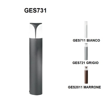 Immagine di Paletto Da Giardino 50cm Alluminio IP44 Stele Gea Led