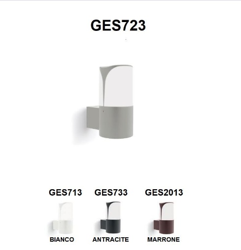 Immagine di Applique Da Esterno IP44 Luce Diffusa Stele Gea Led
