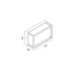 Immagine di Applique Squadrata Per Esterni IP65 Led CCT 12w Con Selettore Colore Luce Gea