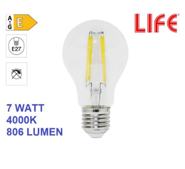 Lampadina LED Mini Globo E27 4W 400 Lumen - Vetro, Luce Calda 3000K, 360°, 230V, Stile Vintage