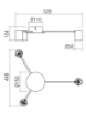 Immagine di Lampada Da Soffitto Con Tre Faretti Cilindri Nero Led GU10 Noa Smarter Lighting