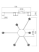 Immagine di Lampada Soffitto Con 6 Cilindri Faretti Led GU10 Noa Smarter