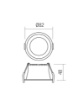 Immagine di Faretto Per Controsoffitti Incasso 82mm Led 7w 4000k Ottica 90° Smarter