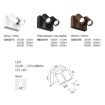 Immagine di Applique Esterno Con 2 Faretti Orientabili Led CCT 18w IP65 Gea