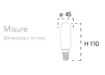 Immagine di Lampadina Tubolare E27 Vetro T45 Led 8W 4000k 1055 Lumen