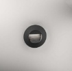 Immagine di Faretto Segnapassi Rotondo Grigio Da Incasso Parete Esterno IP65 Led 3W GES2111 Gea
