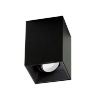 Immagine di Faretto Nero Squadrato Da Soffitto Con Portalampade GU10 Orientabile GFA1231 Gea